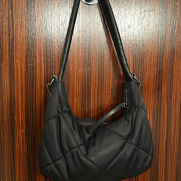 MZ Wallace Bowery Small Black Shoulder Bag with Chain Detail, 100% Authentic - Picture 4 of 9